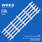 6656 37325X5 SSC_Y21 SLIM TRİDENT 43UP80_S 5 ADET LED BAR