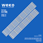 6786 37447X6 37448X6 SW75D15L/R 303SW750036/7D 12 ADET LED BAR