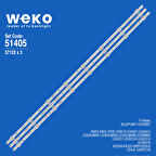 6405 37133X3 06-43F9-SMC3030-0D22-3X8-W12-190826-B 3 ADET LED BAR