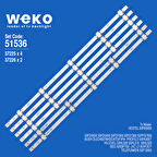 6536 37225X4 37226X2 VESTEL 500DRT VNB A/B-TYPE REV08/09 6 ADET LED BAR