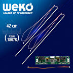 32 E-LED 60 LEDLİ 350MM 360-450MA 45-48V ÇİFT LED+SÜRÜCÜ+KABLO TAKIM