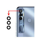 Tecno Spark 7 Pro İle Uyumlu Kamera Cam Set KF8