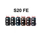 Galaxy S20FE G780f İle Uyumlu Kamera Camı İthal Full Set