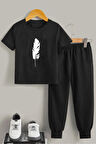 Uyguntarz Çocuk Tüy Alt - Üst Eşofman Takımı