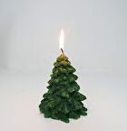 Yılbaşı Dekoratif Yeşil Çamağacı Mum