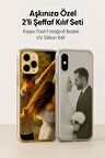 Aşkınıza Özel 2’li Kılıf Seti – Sevgiliye Hediyelik Şeffaf UV Baskı Telefon Kılıfı