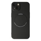 hediyelik Apple İphone 14 Plus Kılıf Jack Magneticsafe Lens Silikon - Siyah