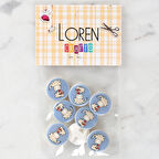 Loren Crafts 8'Li Köpek Düğme - 1243
