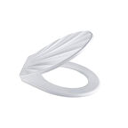 Buffer® Desenli Şık Ergonomik Rahat Beyaz Renk Klozet Kapağı