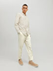 Jack & Jones Erkek Tapered Fit Keten Pantolon - 12229699