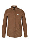 Wrangler Erkek Regular Fit 100% Pamuk Kahverengi Gömlek - W5A14A211