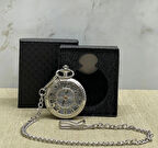 Özel Kutulu Rakamlı Gümüş Köstekli Saat Alk4662