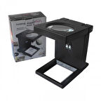 Katlanır Plastık,Led Işıklı Test Cıhazı Büyüteç 2.5X90Mm