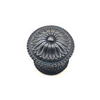 Antika Tarz Dekoratif Pirinç Papatya Kapı Babası - 73Mm, Oksit