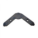 Antika Tarz Dekoratif Pirinç Dövme Gönye - Üst, 80X80Mm, Oksit