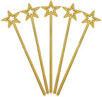 Altın Renk Yıldız Peri Asası Peri Değneği 34 Cm 1 Adet