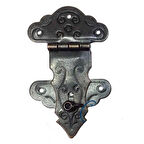 Kuyruklu Kilit, Sandık, Kutu Askısı - 36X60Mm, Oksit, 1 Adet