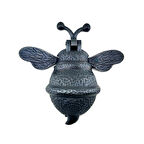 Antika Tarz Dekoratif Pirinç Arı Kapı Tokmağı, Taktak - Büyük, 163X150Mm, Oksit