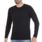 6 Adet Yıldız Erkek Likralı Uzun Kollu T-Shirt Fanila Siyah 86