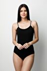 Özlem Kadın İp Askılı Çıtçıtlı Body 303