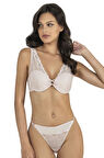 Fabony Kadın Dantelli Boş Kap Sütyen Külot Takımı 4270