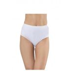 6 lı Paket HMD Pamuklu Kadın Ribana Bato Külot Beyaz 1003