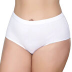 12 Adet Gümüş Kadın Ribana Bato Külot Beyaz 3040