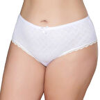 12 Adet Gümüş Kadın Renkli Jakarlı Bato Külot 3079