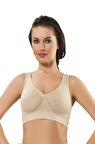 Sistina Kadın Ten Dikişsiz Pedli Büstiyer Sütyen Korse 704