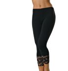 Anıt Kadın Dantelli Tayt Diz Altı Tayt 3008