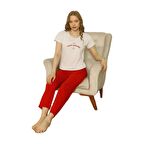 Özlem Kadın Kısa Kollu Pijama Takımı 4004