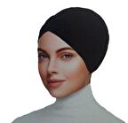 Sedef Kadın Tesettür Dış Bone Hazır Türban Çapraz Bone