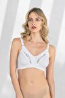 Fabony Kadın Dantel Detaylı Penye Toparlayıcı Sütyen 3180