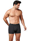 Gümüş Erkek Çizgili Likralı Spor Boxer 3114