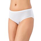 3 lü Paket Lüx Drm Kadın Bambu Yüksek Bel Bikini Külot Slip 3200