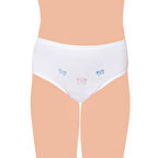 12 li Paket Tutku Kız Çocuk Külot İnce Lastik Pamuklu 821