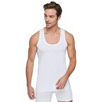 12 li Paket Tutku Erkek Penye Atlet Yüzde Yüz Pamuklu