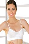 Sistina Kadın Beyaz İp Askılı Büstiyer Sütyen Korse 720