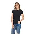 6 Adet Tutku Elit Kadın Kısa Kollu Sıfır Yaka Likralı Atlet 2202