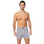 3 lü Paket Tutku Erkek Penye Boxer Desenli Boxer Pamuklu Ürün