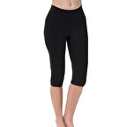 Lüx Drm Kadın Likralı Ağlı Battal Diz Altı Kapri Tayt 4003