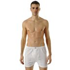 Anıt Erkek Penye Arjantin Külot Paçalı Külot Pamuklu Beyaz 1152