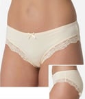 3 Adet İmer Bayan Dantelli Modal Slip Bikini Külot 4236