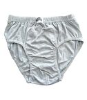 12 Adet Gümüş Erkek Penye Slip Külot Yüzde Yüz Pamuk Renk Seçenek