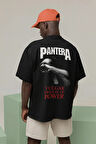 Pantera Vulgar Display Of Power Yazılı Unisex Oversize Rock Metal Tişört