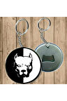 Pitbull Sembolü Anahtarlık - Açacaklı Anahtarlık