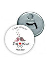 Kişiye Özel Açacaklı Düğün Magnet - Nişan Magnet - Söz Magnet ( 24 Adet )