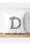 D Harfi Kırlent Kılıfı - D Harfli Yastık Kılıfı
