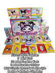  Kuromi Karakter Oyun Kağıtları 5 Mini Kutu 30 Kart + 5 Sticker | Şeker ve Mini Oyuncak Hediyeli