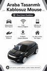Spor Araba Tasarımlı 2.4G Kablosuz Optik Mouse - Siyah SUV Model